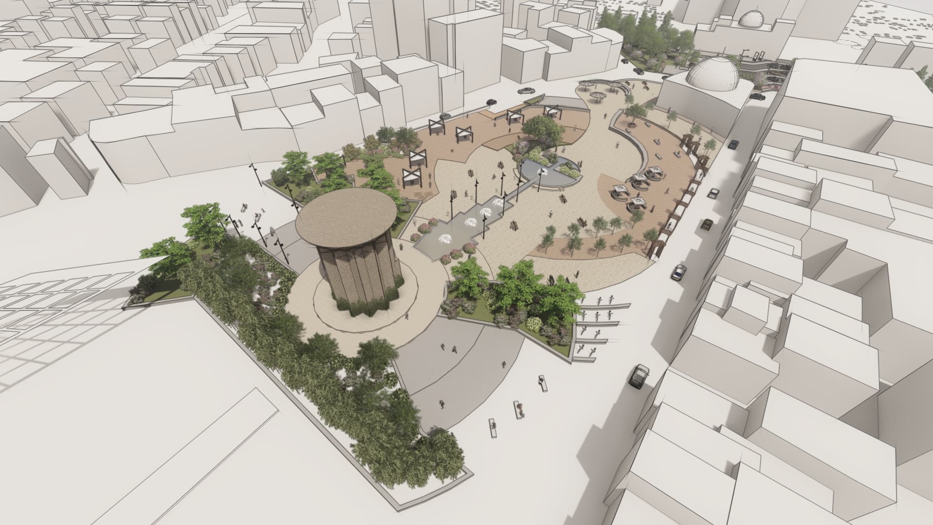 Urban Landscape Design of the Toghrol Tower, slide no. 0