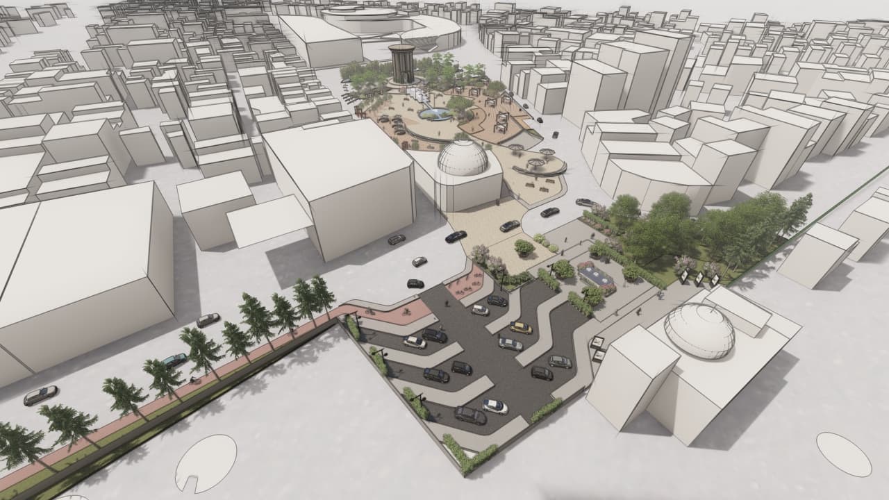 Urban Landscape Design of the Toghrol Tower, slide no. 1